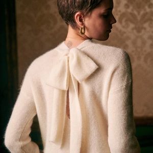 NWOT Sezane Octavia sweater ecru XS
